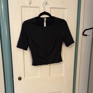 Lululemon Athletica Black Crop Top